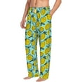 thumbnail image 2 of Easygdp Lemon1 Men's Pajama Pant, Sleep Elastic Waistband Lounge Pants - Large, 2 of 9