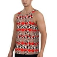 thumbnail image 2 of Cauagu Hockey With Maple Leaves Print Men's Sleeveless Muscle Shirts,Tank Tops Quick Dry Workout Tank Top Gym Muscle Tee Fitness Bodybuilding T Shirt for Men-3X-Large, 2 of 7