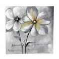 thumbnail image 2 of Jeco Floral and Botanical Canvas Art in Gray and White, 2 of 2