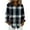 Gray#, variant on Fmbrln Womens Plaid Shirts Button Long Sleeve Turndown Collar Shirts Fashion Casual Lightweight Blouse Tops