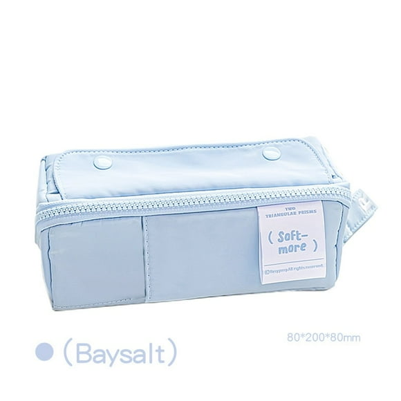 Prism Pencil Case Pen Bag Sweet Color Large Capacity Soft More Pocket Storage Pouch for Stationery School F7446 Baysalt