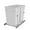 White, variant on CZMDZH Double 35-Quart Sliding Pull Out Waste Bin Container, Kitchen Trash Can Under Cabinet Dual Trash Can Under Sink for Home Base Kitchen Cabinet,White