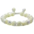 thumbnail image 1 of Angelstones Perles Rondes en Nacre 10mm Macramé Tressé Réglable Bracelets Chakra Reiki 7-9 Pouces Unisexe, 1 of 2