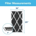thumbnail image 2 of Filtrete 16x25x1 Air Filter, MPR 1200, MERV 11, Allergen Defense Odor Reduction 3-Month Pleated 1-Inch Air Filters, 2 Filters, 2 of 6