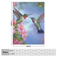 thumbnail image 4 of ARISTURING Humming Bird Throw Blanket Soft Cozy Plush Warm Birds Blanket for Sofa Couch Bed, 4 of 6