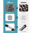 thumbnail image 4 of A Black Kitchen Faucet with Soap Dispenser and Pull Down Sprayer, SUS304 Stainless Steel Commercial Single-Handle Spring Faucet for Kitchen Sink, Matte Black, 4 of 31