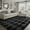 TZ3037-BLKGY, variant on KUETH 5'x7' Fluffy Shag Washable Area Rug for Living Room Modern Geometric