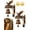 2pcs, variant on 250 Anniversary Liberty Bell Decor,3D Resin Cast Iron Garden Bells Spirit of Eagle Patriotic Doorbell Mounted Hanging Commemorate Wind Chime for Home Door 1776-2026 Celebration Gift