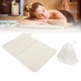 thumbnail image 3 of Almohadilla de fieltro para sauna gorro de sauna absorbente de agua blanco para baño, 3 of 8