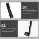 thumbnail image 4 of BRIGHTFUFU 2Ud Soportes Decorativos De Hierro Negro Para Estanterías En Tiendas Y, 4 of 5