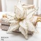 thumbnail image 3 of 26CM Christmas Flower Red Gold Glitter Fleece Simulation Fake Flower Christmas Tree Pendants Decor Decorative Flower Noel, 3 of 5