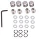 thumbnail image 1 of Tuercas de seguridad central NQ 4 Piezas de aluminio Plata para Axial SCX10 TRX4 1/10 RC Crawler, 1 of 5