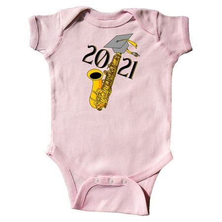 

Inktastic Saxophone 2021 Graduation Gift Baby Boy or Baby Girl Bodysuit