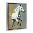 thumbnail image 4 of Stupell Industries Elegant Jumping Horse Animals Painting Gray Floater Framed Canvas Art Print Wall Art, 17 x 21, 4 of 10