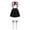 ype B Black, variant on TiaoBug Kids Girls Uniform Set Short / Long Sleeve Bow Tie Blouse with A-Line Mini Pleated School Type A Burgundy 140