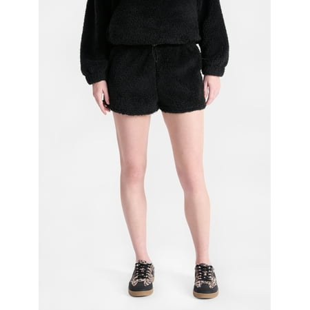 No Boundaries Plush Bungee Cord Shorts, Women's