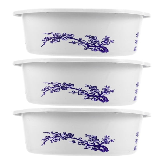 BESTYASH 3Pcs Round Hydroponic Flower Planter Bowls for Indoor Water and Bonsai Plants