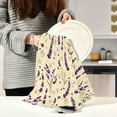 thumbnail image 6 of Coolnut Beautiful Lavender Kitchen Dish Towel Set of 6, Super Soft Absorbent Cleaning Cloth, Reusable Quick Drying Kitchen Towel for Home, Kitchen Washcloth Gift, 6 of 7