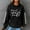 013 Black, variant on SCSAlgin Sweatshirts For Women Cute Football Graphic Waffle Casual Drawstring Hoodies Loose Long Sleeve Pullover With Pocket