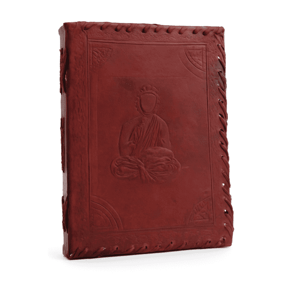 Handmade Leather Journal with Recycled Paper – 8"x6"