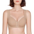 thumbnail image 1 of FallSweet Front Close Bra for Women Push Up Wirefree Bra Seamless No Dig Comfort Brassiere, 1 of 4