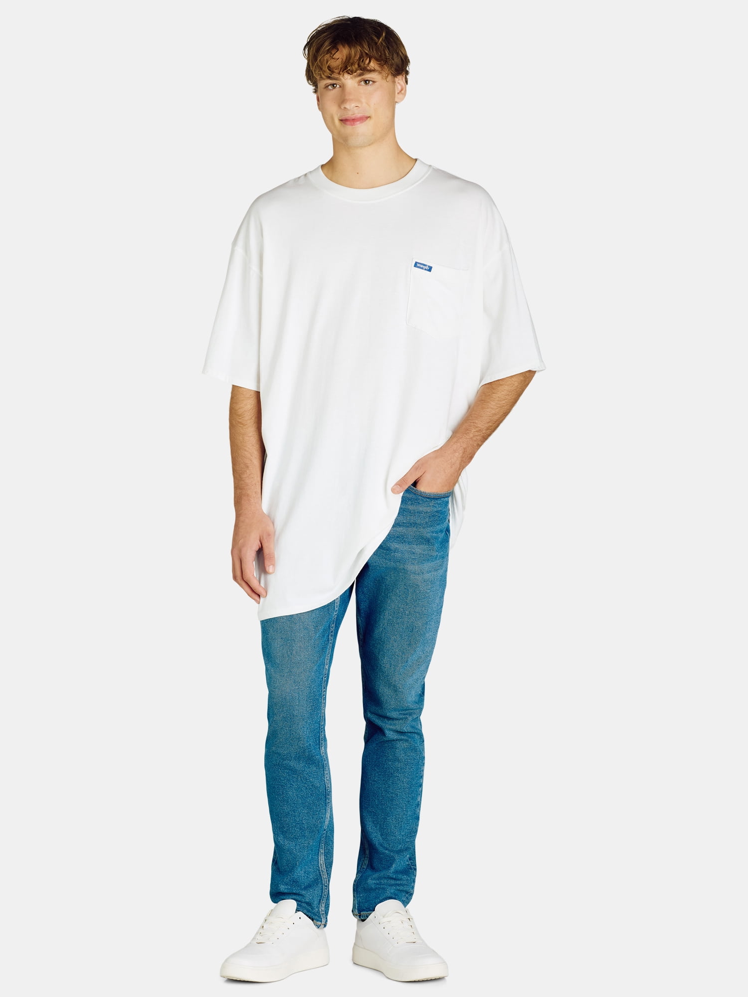 Wrangler Men’s Big and Tall Cotton Pocket T-Shirt, Sizes 1XL-6XL