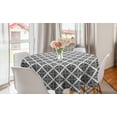 thumbnail image 1 of Abstract Round Tablecloth, Art Deco Composition of Geometric Motifs and Shapes in Monochrome Greyscale, Circle Table Cloth Cover for Dining Room Kitchen Decor, 60", Dark Grey Pearl, by Ambesonne, 1 of 1