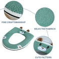 thumbnail image 3 of Toilet seat cushion, bathroom toilet cover, toilet warmer, can be cleaned and reused, Easy to install toilet cover - green, 3 of 6