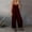 Wine, variant on pstuiky Womens Jumpsuits, Women Solid Color Wide Leg Long Pants With Pockets Straight Active Fit Trendy Plus Size Lounge Pants Pants for Women Gift for Women Coffee L