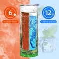 thumbnail image 4 of Waldeal Frog Skinny Tumbler with Lid, Stainless Steel Double Wall Vacuum Insulated Travel Mug Water Bottle Iced Coffee Cup 20oz, 4 of 9