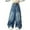 Blue, variant on Girls High Waist Cargo Jeggings Winter Loose Fit Wide Leg Pants for Young Women - Cozy Everyday Wear with Multiple Pockets and Elastic Waistband