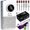WHITE, variant on Professional Electric Cordless Nail Drill File:Glitter Portable Cordless E-File Nail Drill Kit with 6 Drill Bits 45000RPM Rechargeable Nail Drills Machine for Acrylic Nails Gel Polishing