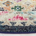 thumbnail image 3 of SAFAVIEH Madison Dayna Trellis Bordered Area Rug, Navy/Beige, 6'7" x 6'7" Round, 3 of 8