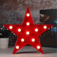 thumbnail image 2 of 2 Pcs Star Plastic Night Lights Battery Operated Led Marquee Star Sign Star Shaped Movie Theater De, 2 of 5