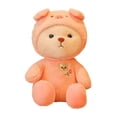 thumbnail image 4 of Lindos juguetes de peluche de animales, almohada suave, juguete decorativo para el hogar que acompaña al sueño para niños. Cerdo de 25 cm, 4 of 9