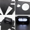 thumbnail image 3 of Soporte de licencia de motocicleta - Soporte de licencia con luz LED, placa de matrícula trasera ajustable multifunción Accesorios de modificación de motocicleta, 3 of 5