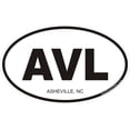 thumbnail image 1 of 3.8 Inch Asheville North Carolina Oval Decal, 1 of 1