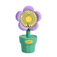 thumbnail image 2 of USB Rechargeable Mini Desk Fan with Flower Pot Design - Quiet Portable Small Fan for Office Dorm Desktop - Cute Aesthetic Cooling Fan with USB Cable - Compact Personal Fan for Home Workspace Study, 2 of 9