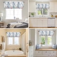 thumbnail image 5 of Marine Life Walrus Seahorse Valances for Windows,Kitchen Valance Rod Pocket Short Curtain, Watercolor Corals Valance Curtain Window Valances for Bedroom Bathroom Living Room 42x18in, 5 of 9