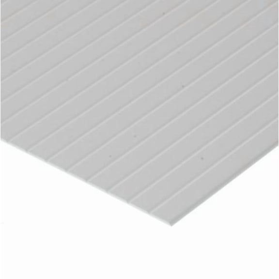 Evergreen Scale Models V-Groove .020 x 6 x 12.125 EVG2125 Plastic Building Supplies