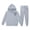 C154 Light Gray, variant on CONZONE Toddler Girls Sweatsuits Fall Winter 2 Piece Set Long Sleeve Star Graphic Hoodies and Sweatpants Soft Girls Outfits Size 2-3 Years
