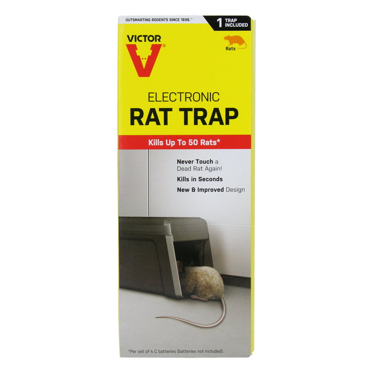Victor Black Electronic Rat Trap - 2 Pack 