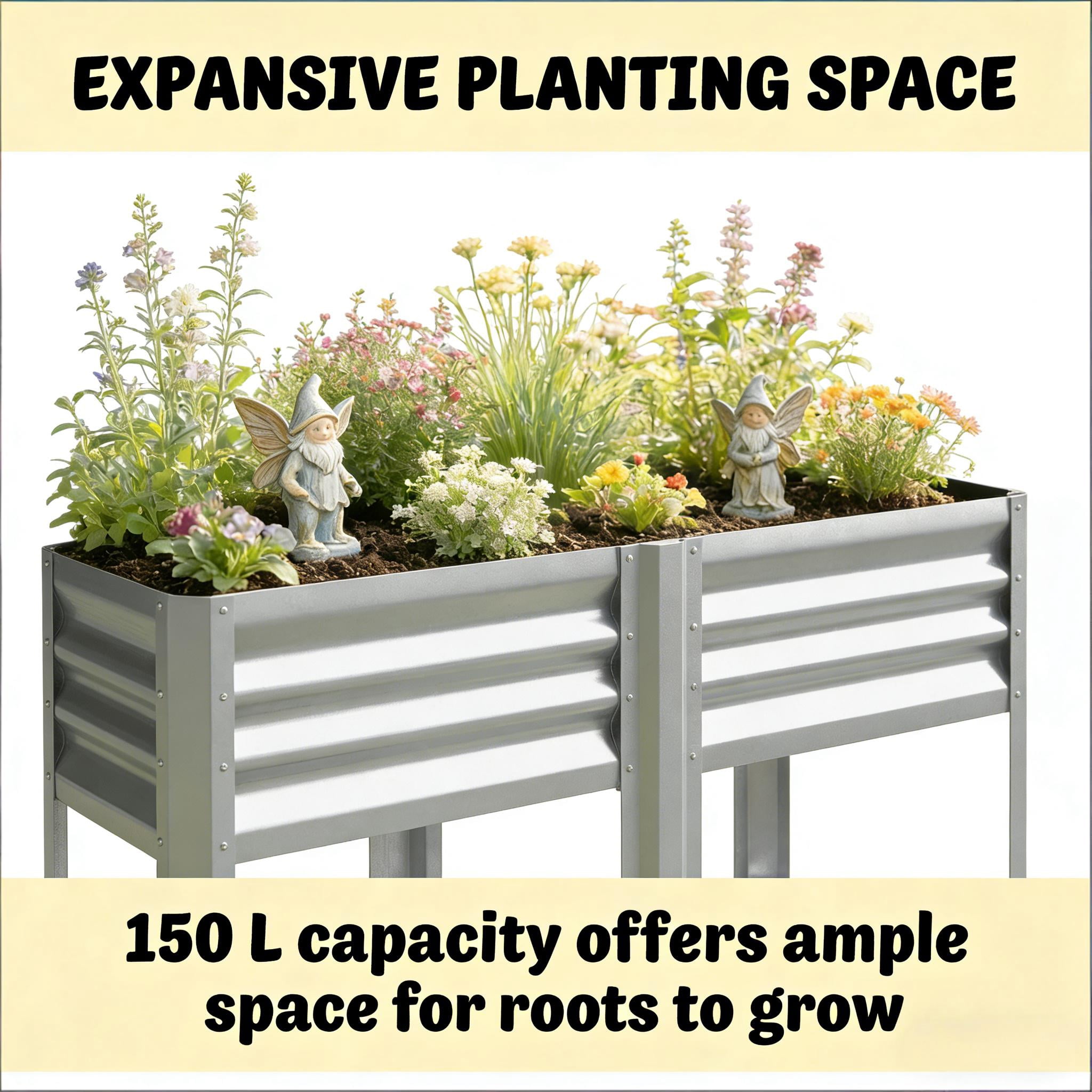 Outdoor Elevated Planter Box Raised Garden Bed