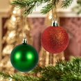thumbnail image 4 of Shiny Reflective Christmas Ball Ornaments,3.93" Shatterproof Gloss Hanging Baubles, Spherical Tree Pendants, Hanging Decor Balls, Xmas Gathering Display Ornaments, Gloss Decorative Baubles, 4 of 6