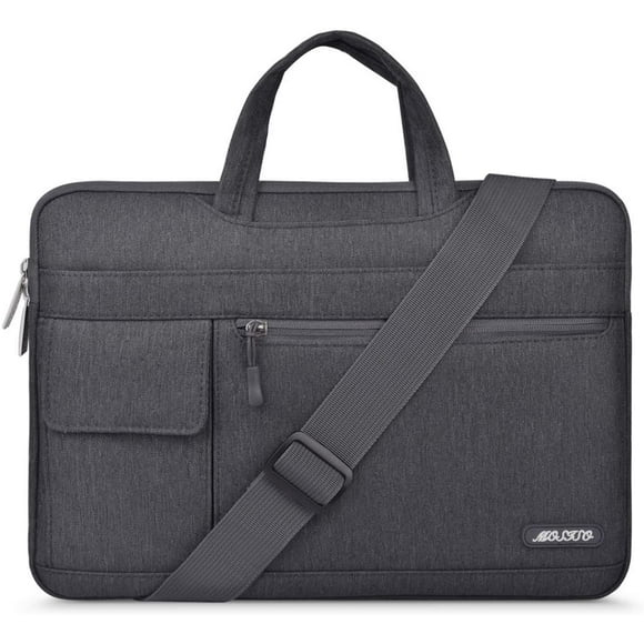 MOSISO Laptop Shoulder Bag Compatible with 13-13.3 Inch MacBook Pro, MacBook Air, Notebook Computer, Polyester Flapover