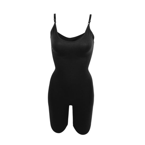 Fajas para mujer Control de barriga Busto completo Body Shaper Calzoncillos Body Butt Black Talla XL