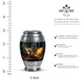 thumbnail image 2 of Fallen Leaves Urns For Small Human Ashes - Small Tribute Urn for Loved Ones - Elegant Keepsake for Ashes - Miniature Urn for Adults 3 Inch, 1 Pc, 2 of 5