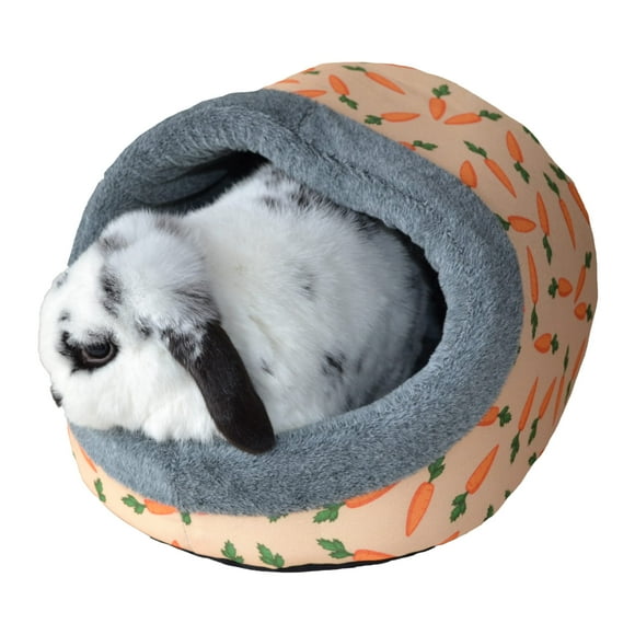 Rosewood Lit à Capuche en Peluche Carotte