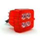 thumbnail image 3 of Faro Para Moto Rasen Auxiliar Cuadrado 4 Led Blanco Contorno Rgb            rojo, 3 of 5