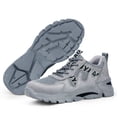 thumbnail image 1 of Zapatos de seguridad en el trabajo Zapatillas de trabajo indestructibles de corte bajo antideslizantes para hombres a prueba de pinchazos (41 gris), 1 of 5